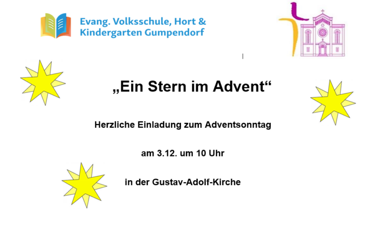 Adventsonntag am 3.12. um 10 Uhr in der Gustav-Adolf-Kirche