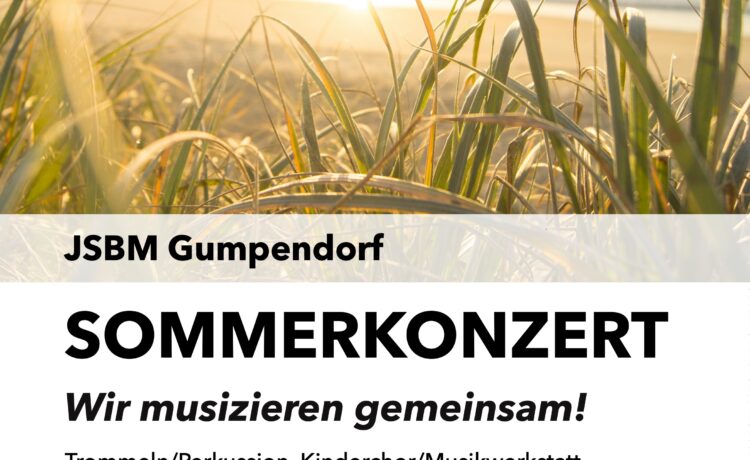 Sommerkonzert der JSBM Gumpendorf am 15. Mai