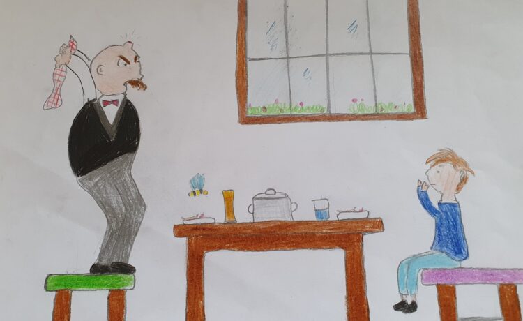 Geschichte aus der 4B: Guter Umgang mit Wespen